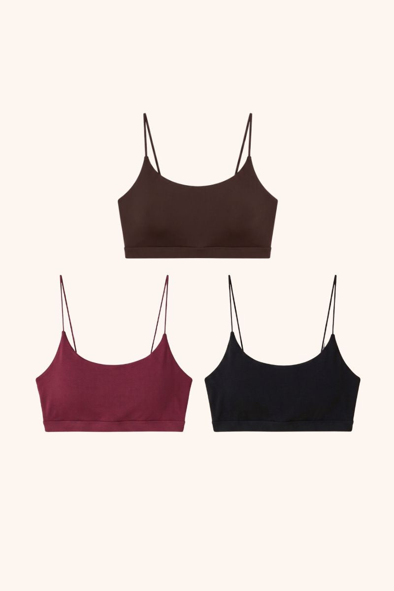 Mia Push Up Scoopneck Multipack of 3